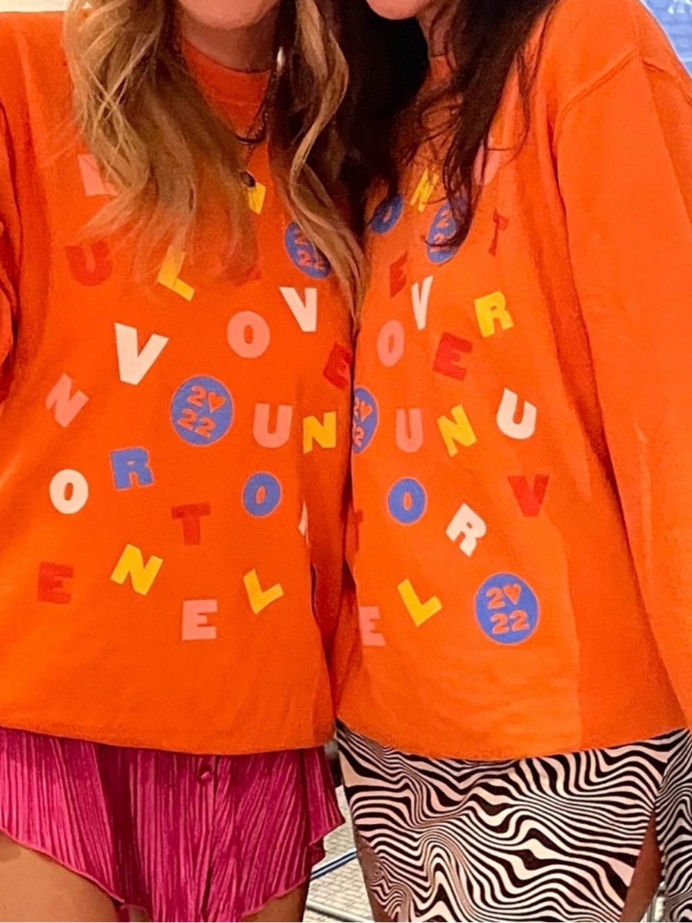 Harry Styles 2022 Love On Tour Love Soup Orange Alphabet Sweatshirt Size Large